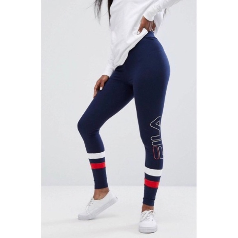 Navy Blue Women's Leggings - Picture 5 of 5